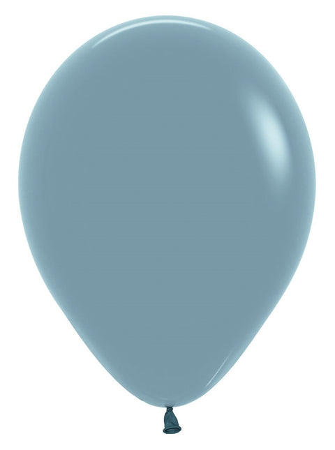 Ballons Pastel Bleu Crépuscule 30cm 50pcs