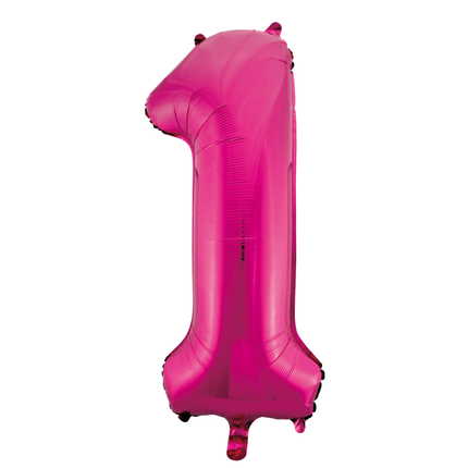 Ballon de baudruche Figure 1 Fuchsia XL 86cm vide