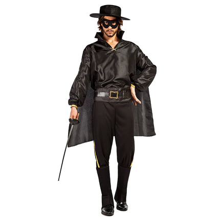 Costume de Zorro Homme noir