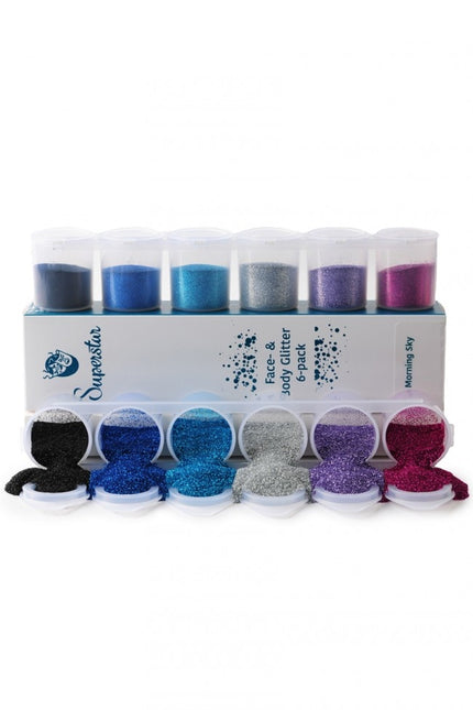 Paillettes colorées 6pcs