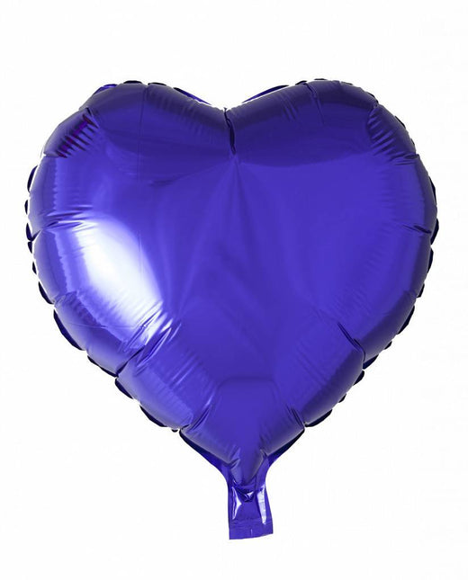 Ballon à l'hélium Coeur violet 46cm vide