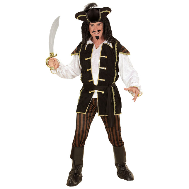 Costume de pirate Noir Or Hommes