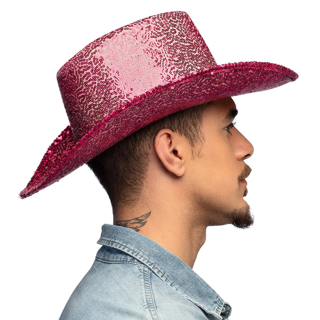 Chapeau de cowgirl rose