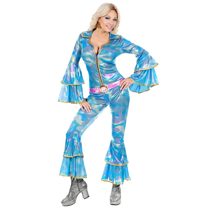 Combinaison Disco 70S Bleu Dames