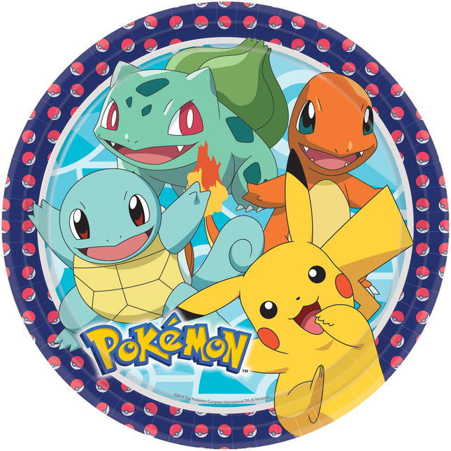 Assiettes Pokemon 22.8cm 8pcs