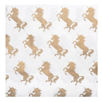 Serviettes de table Papier Licorne 33cm