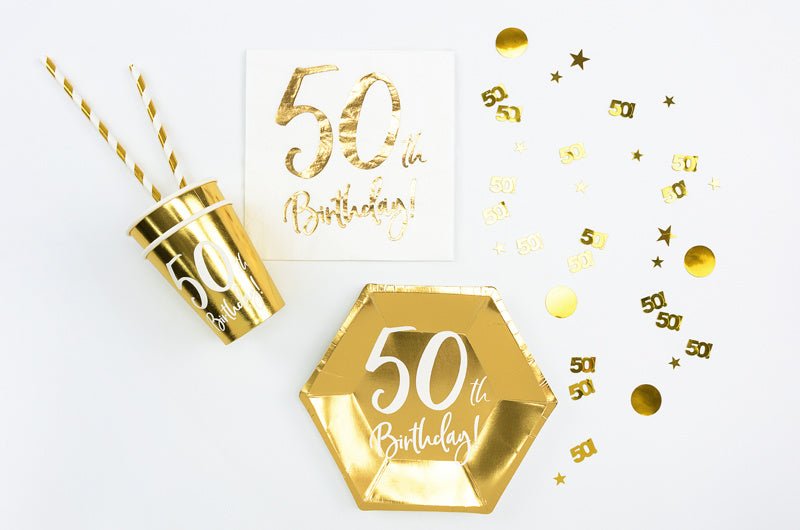 Confetti de table 50 ans d'or