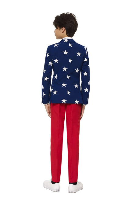 USA Stars Stripes Suit Boy Teen OppoSuits