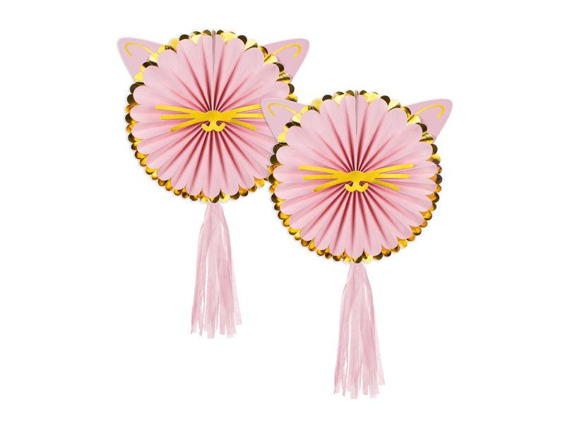 Rosettes décoratives Kitty, 26 cm, mélange (1 pkt / 2 pc.)