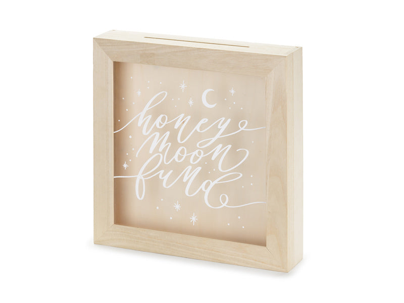 Tirelire en bois Mariage 30cm