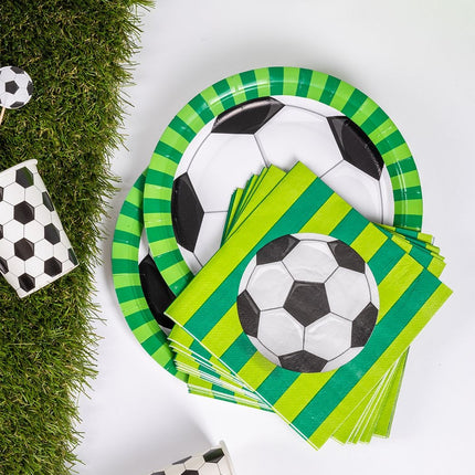 Serviettes de table Football 16cm 16pcs