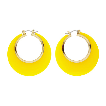 Boucles d'oreilles Disco 70S Or jaune