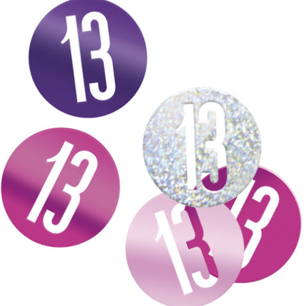 Confetti de table 13 ans rose 14gr