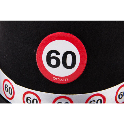 Chapeau 60 ans Panneau routier