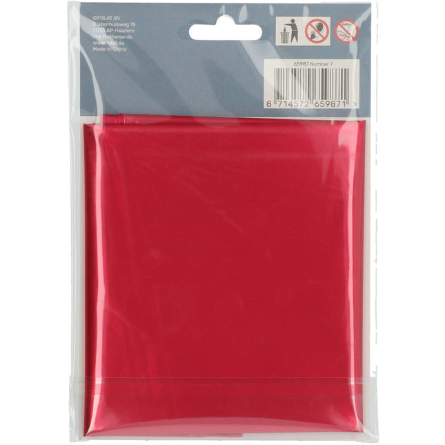 Ballon de baudruche Figure 7 Rouge mat XL 86cm vide