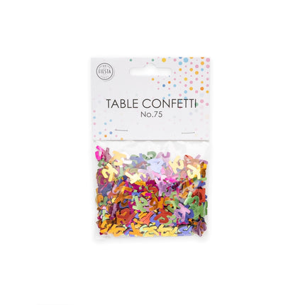 Confettis de table 75 ans Colorés