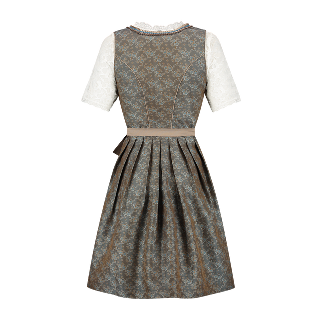 Robe Dirndl verte Oktoberfest Dames Jaquard