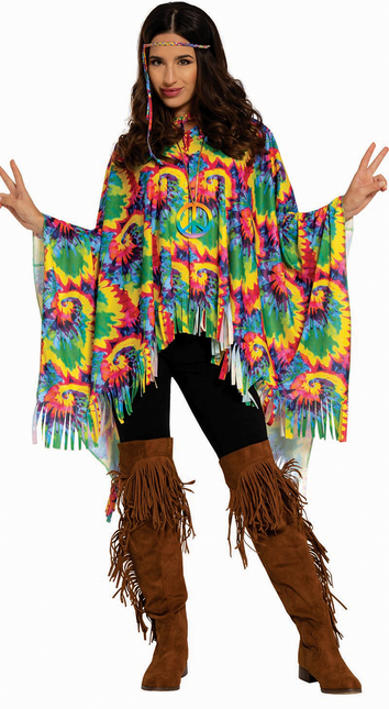 Hippie Poncho Costume M