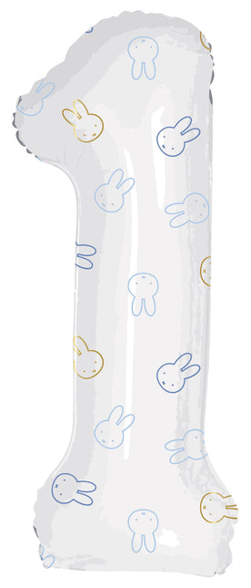 Ballon de baudruche Figure 1 Miffy Bleu Vide 1.06m