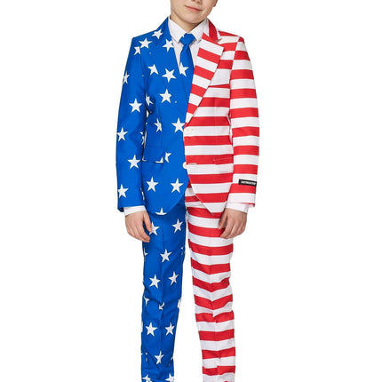 Costume drapeau des USA Garçon Suitmeister