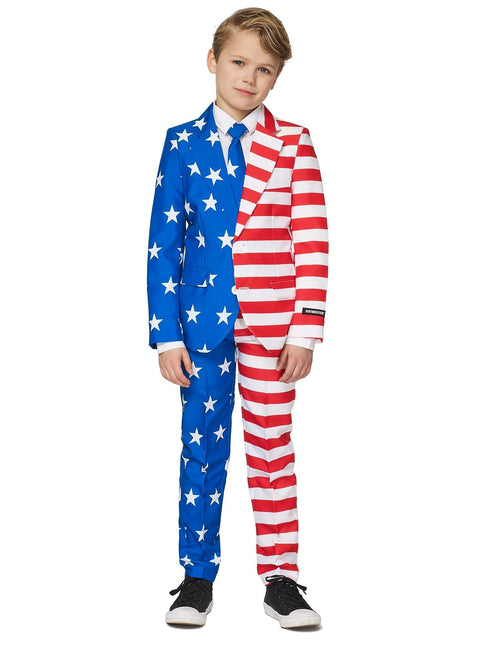 Costume drapeau des USA Garçon Suitmeister