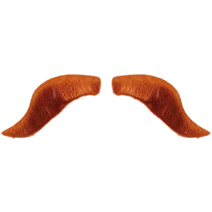 Fausse moustache Viking rouge