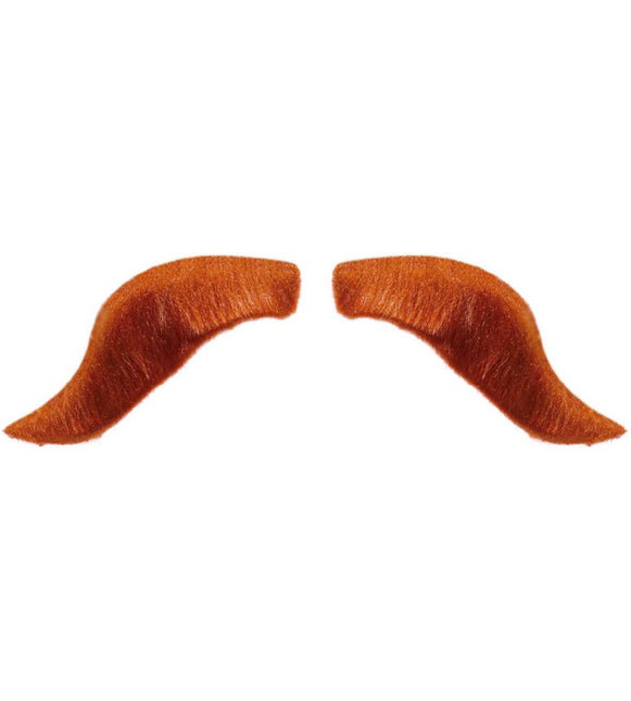 Fausse moustache Viking rouge