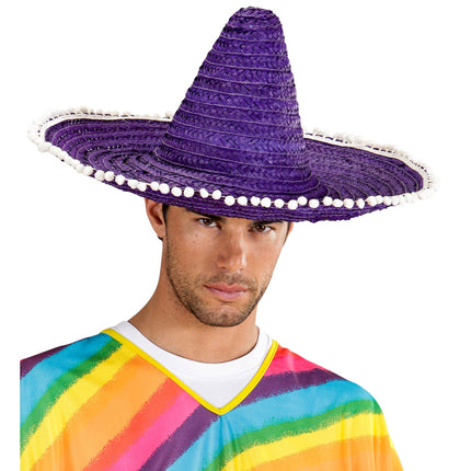 Sombrero bleu violet 50cm