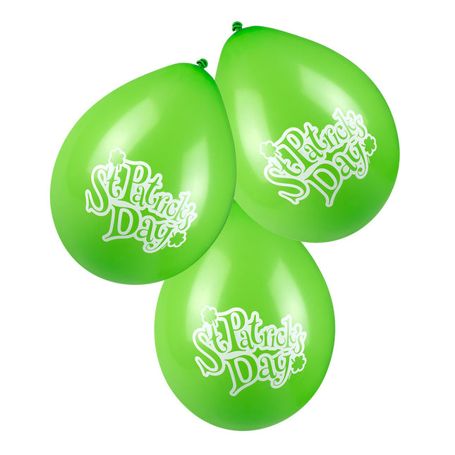 St. Patrick's Day Balloons Latex Double face 25cm 6pcs