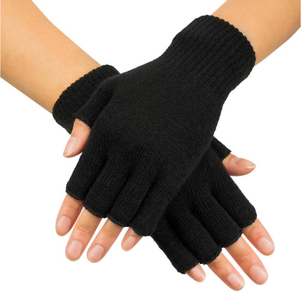 Gants sans doigts Noir