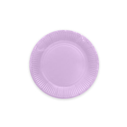 Assiettes Lilas en papier 23cm 8pcs