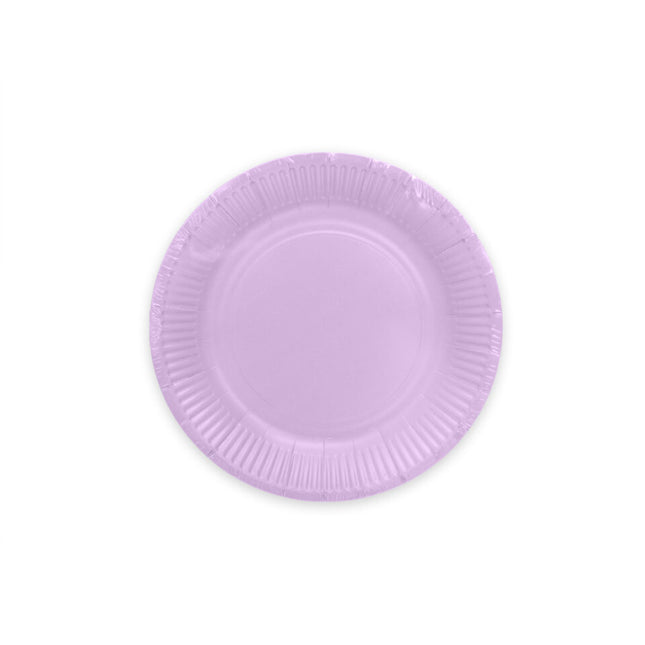 Assiettes Lilas en papier 23cm 8pcs