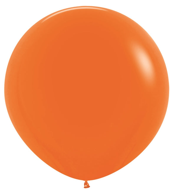 Ballons de baudruche orange 91cm 2pcs