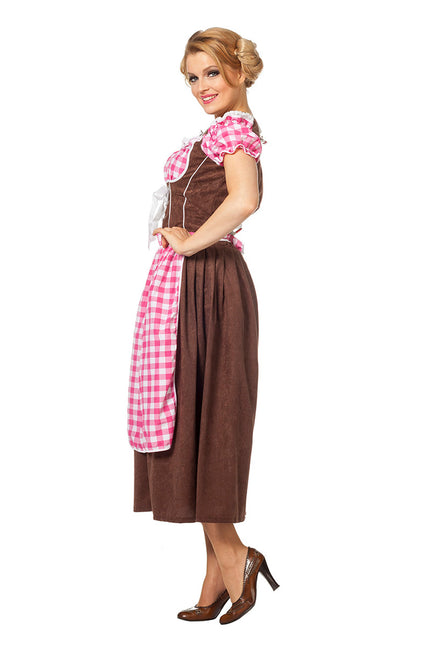 Robe Dirndl rose Oktoberfest Ladies Long