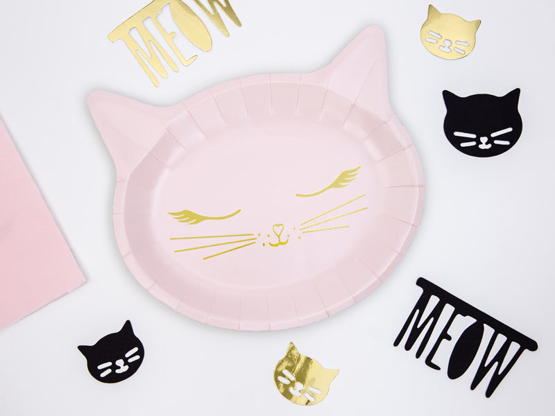 Assiettes Chat 22cm 6pcs