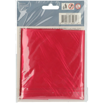 Ballon de baudruche Figure 2 Rouge mat XL 86cm vide