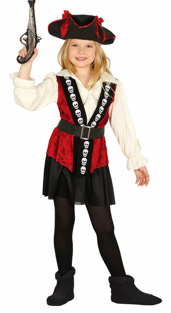 Robe pirate à tête de mort enfant