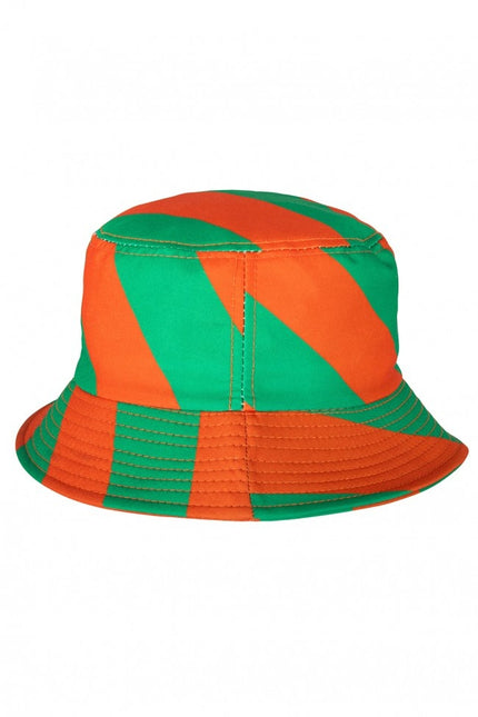 Chapeau de pêcheur vert/orange