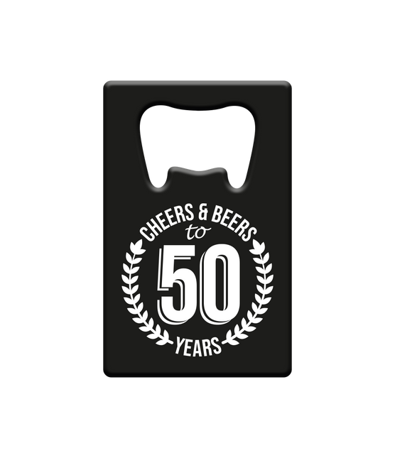 Ouvre-bière 50 ans Cheers & Beers