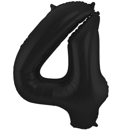 Ballon de baudruche Figure 4 Noir mat XL 86cm vide