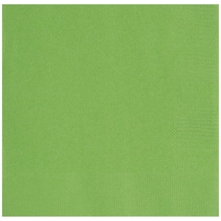 Serviettes de table vert lime 2 couches 33cm 20pcs