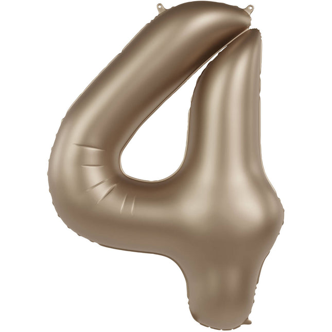 4 Year Figure Balloon Gold 86cm