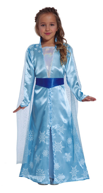 Robe Princesse des Glaces Enfant Bleu