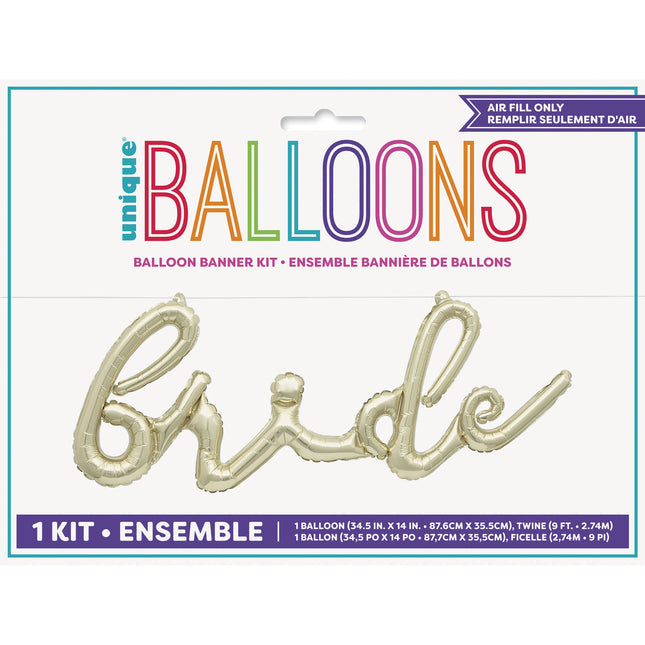 Ballon de mariage feuille d'or 3m