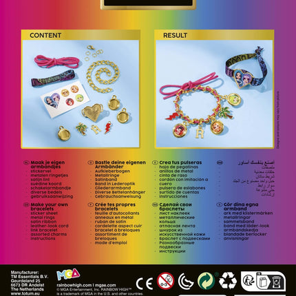 Ensemble de bracelets hauts arc-en-ciel