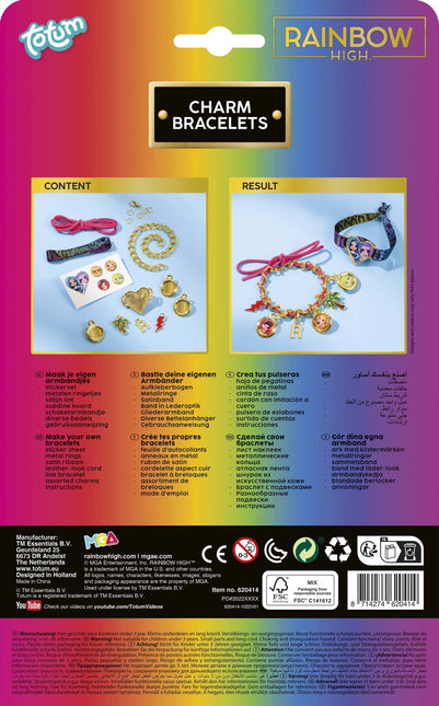 Ensemble de bracelets hauts arc-en-ciel