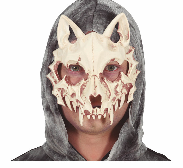 Masque d'Halloween Chat Squelette