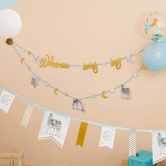 Guirlande de lettres de naissance Safari Son 2.5m