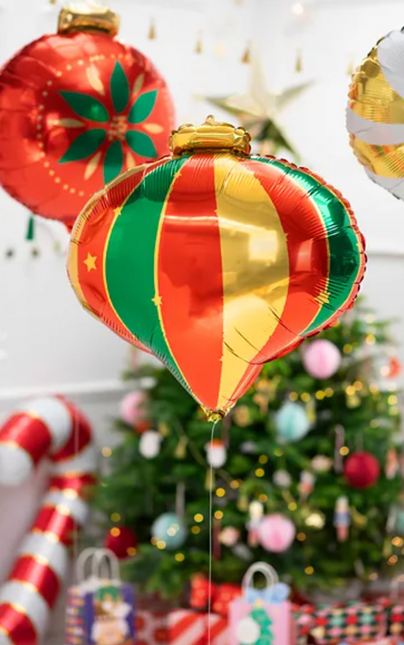 Ballon à l'hélium boule de Noël vide 51cm