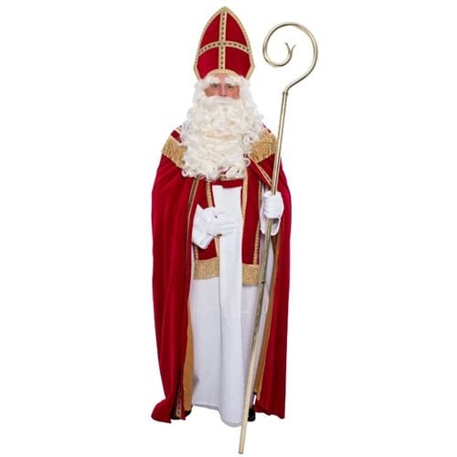 Costume Sinterklaas Coton Velours Luxe 4 pièces